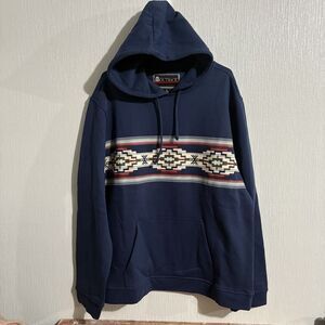 NEW Outback Trading Company Hoodie Casey Sweatshirt Geometric Blue Size XL West